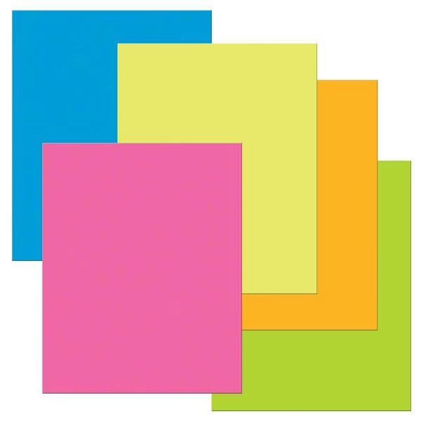 Heavy Poster Board Neon Assort - Pack of 25, Pacon, Mfr#: PAC53051